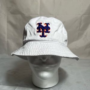 Newhattan New York Mets Stadium Bucket Hat White Size S/M